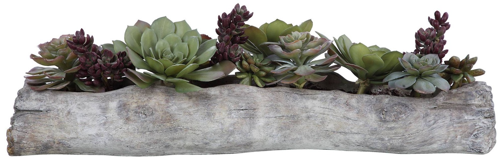 Potted Faux Artificial Plant Realistic Green Succulent in Container Home Decor