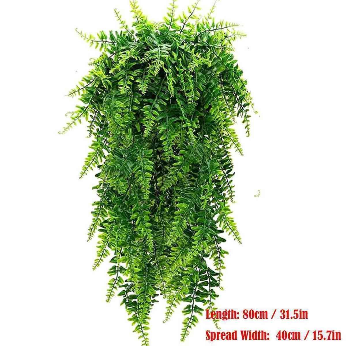 Artificial Hanging Plants Vines Fake Ivy Ferns Outdoor Wedding Garland Decor