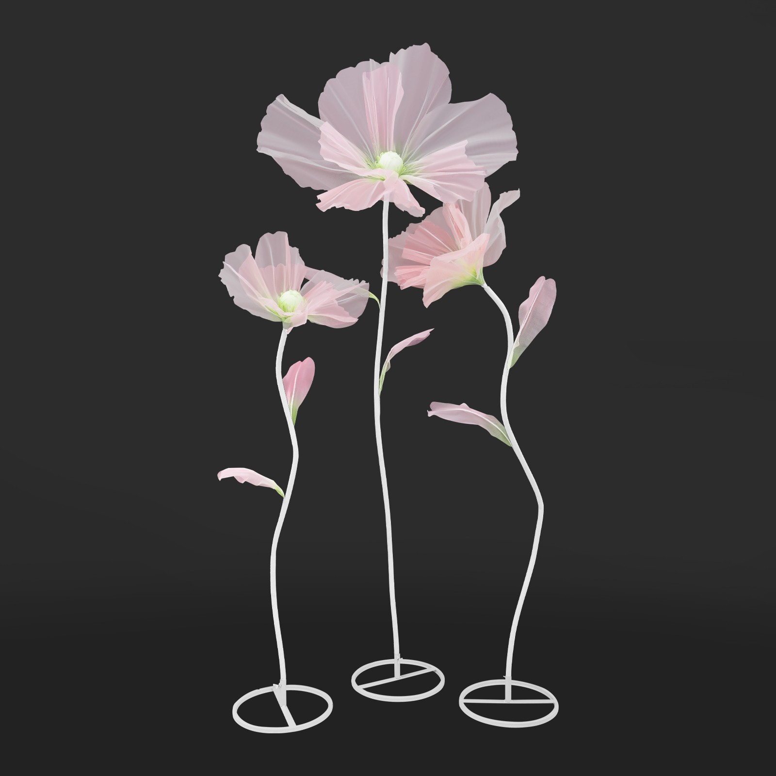Giant Artificial Flower Decoration for Wedding Background, Artificial Flowers