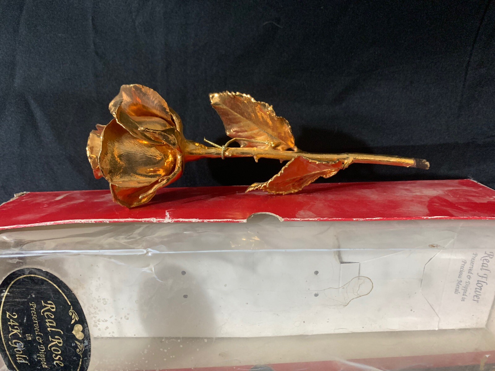 Forever Rose, a Genuine, One of a Kind, Real Rose, Hand Dipped in 24K Gold