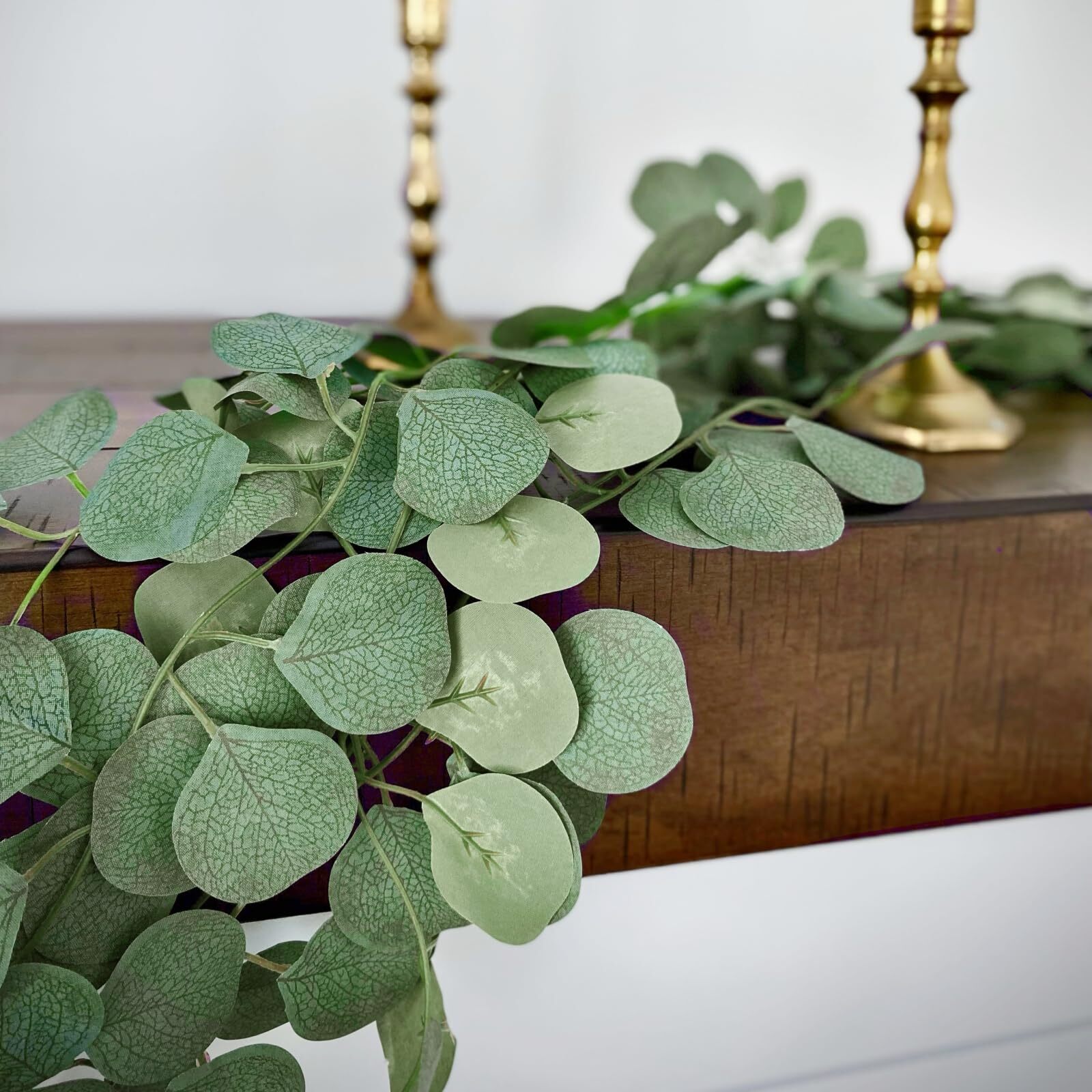 6 Pcs 7FT Artificial Eucalyptus Leaves Greenery Garland for Wedding Wall Decor
