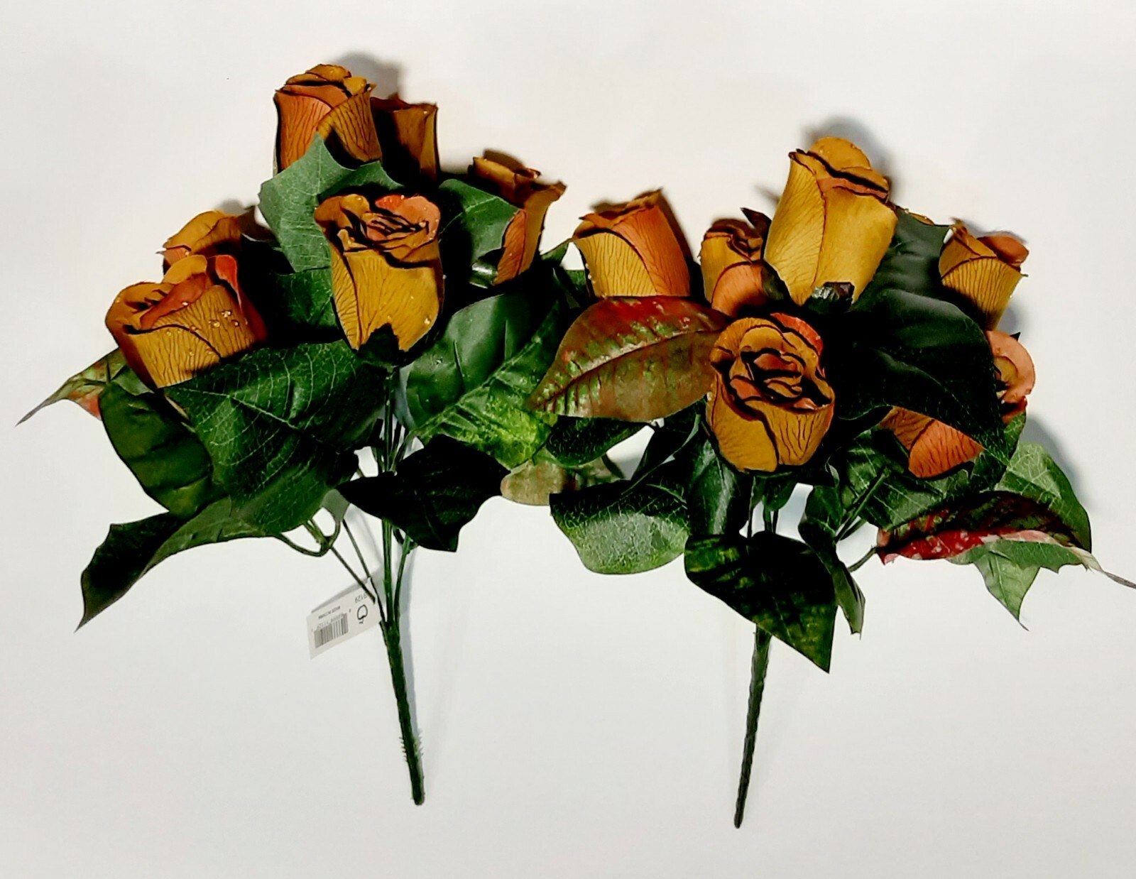 2-13″ Victorian Roses Bushes Microfiber Silk Flower Home General Decor BP2175