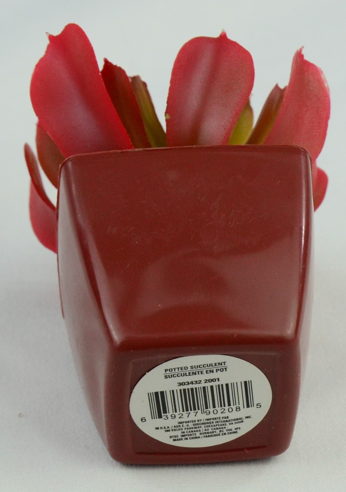 Artificial Succulent 3 in. Plastic Plant Be The Change Sign Decor – 2 Piece Set