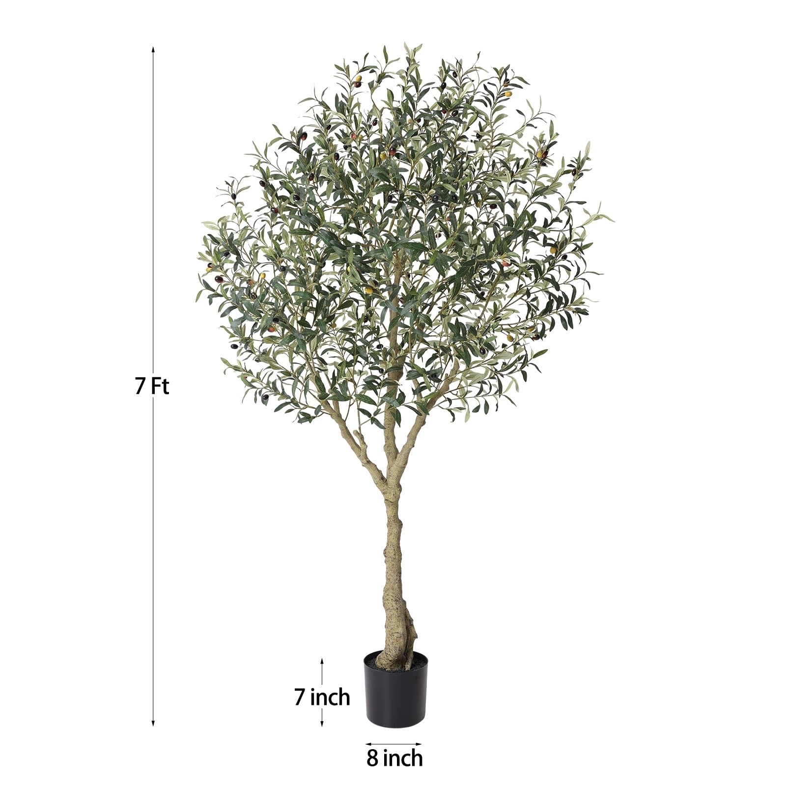 Olive Trees Artificial Indoor 7ft Artificial Olive Plants Tall Faux Olive Tree F