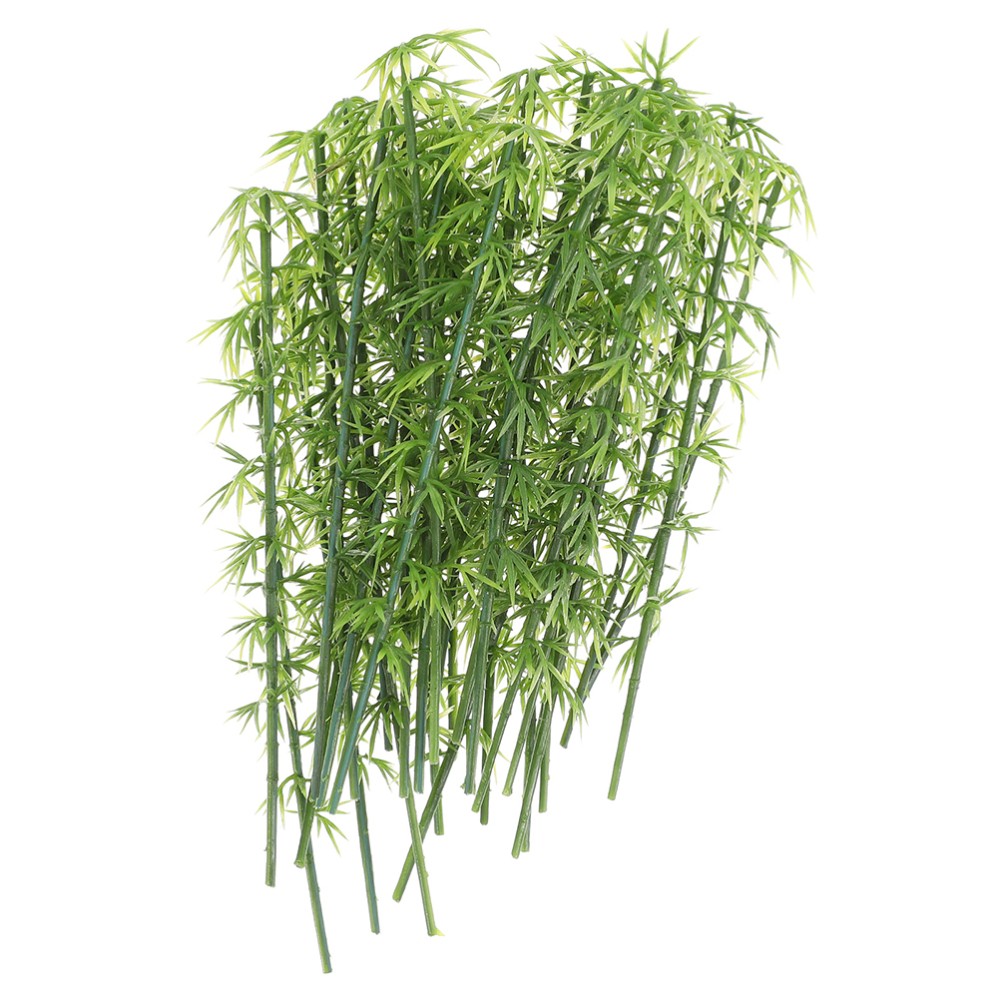 40Pcs Miniature Bamboo Trees Artificial Bamboo Plant Landscape Model