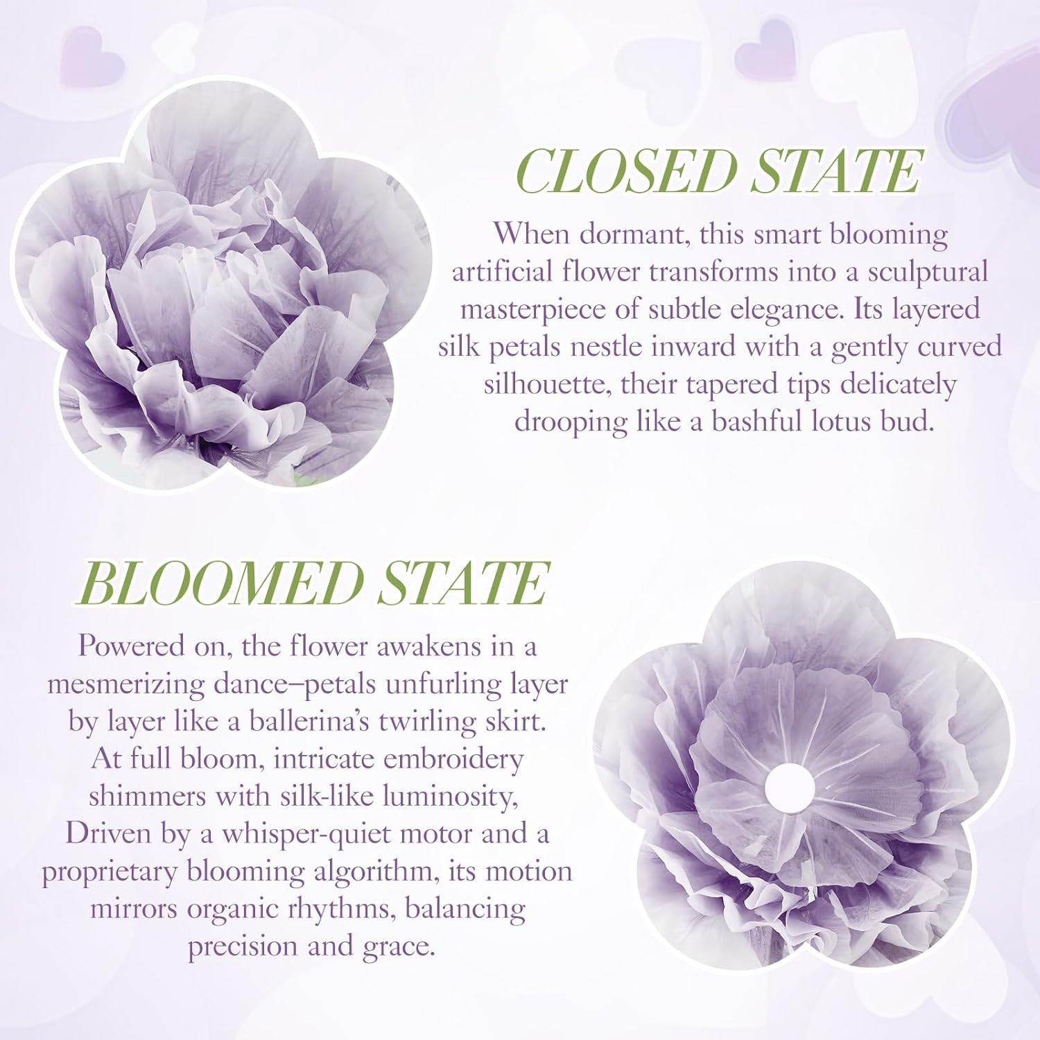 Giant Purple Electric Flower Decoration with Light – 23.62″ Home Decor