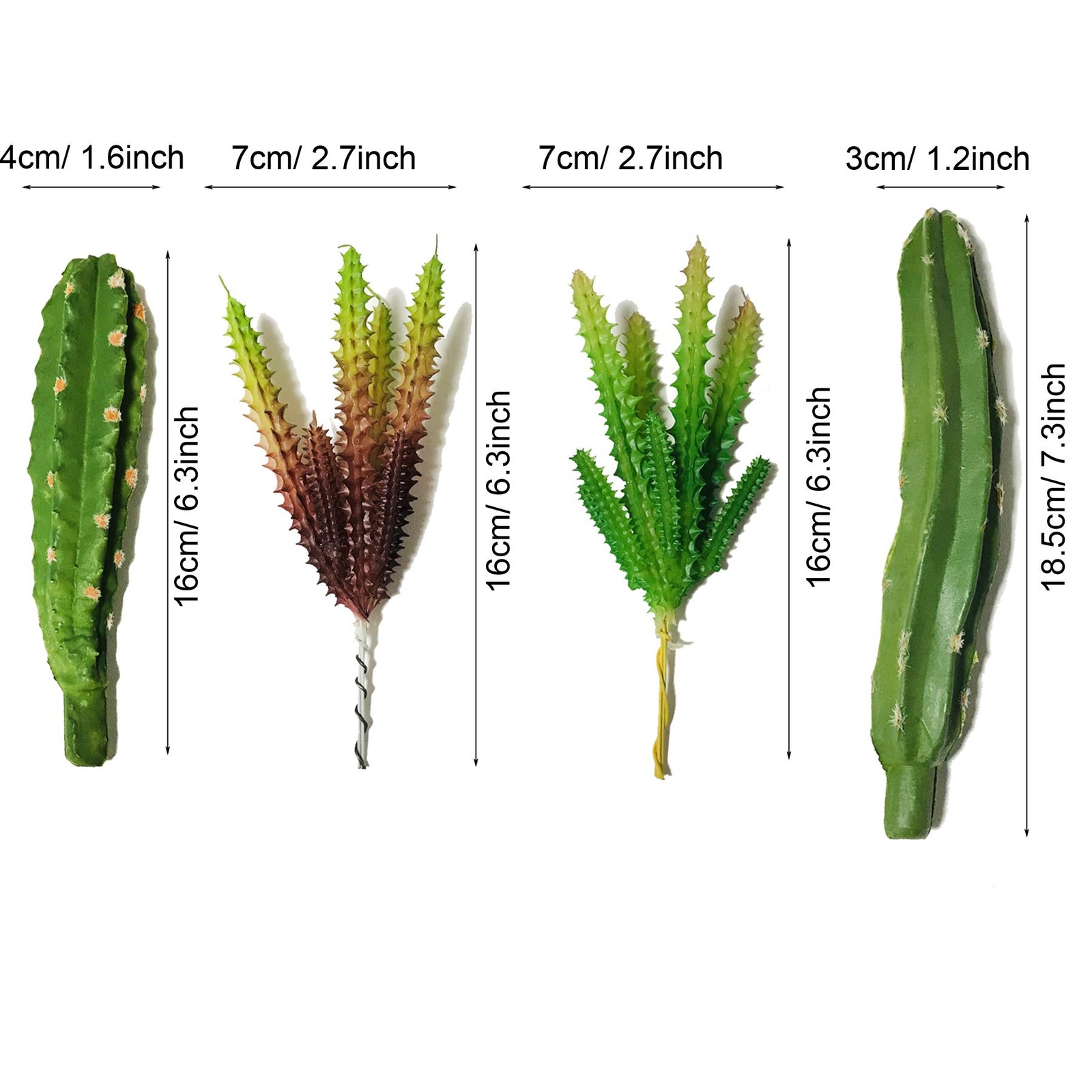 N|A 10 PCS Faux Fake Succulents Artificial Cactus DecorFaux Cactus Cacti Plan…