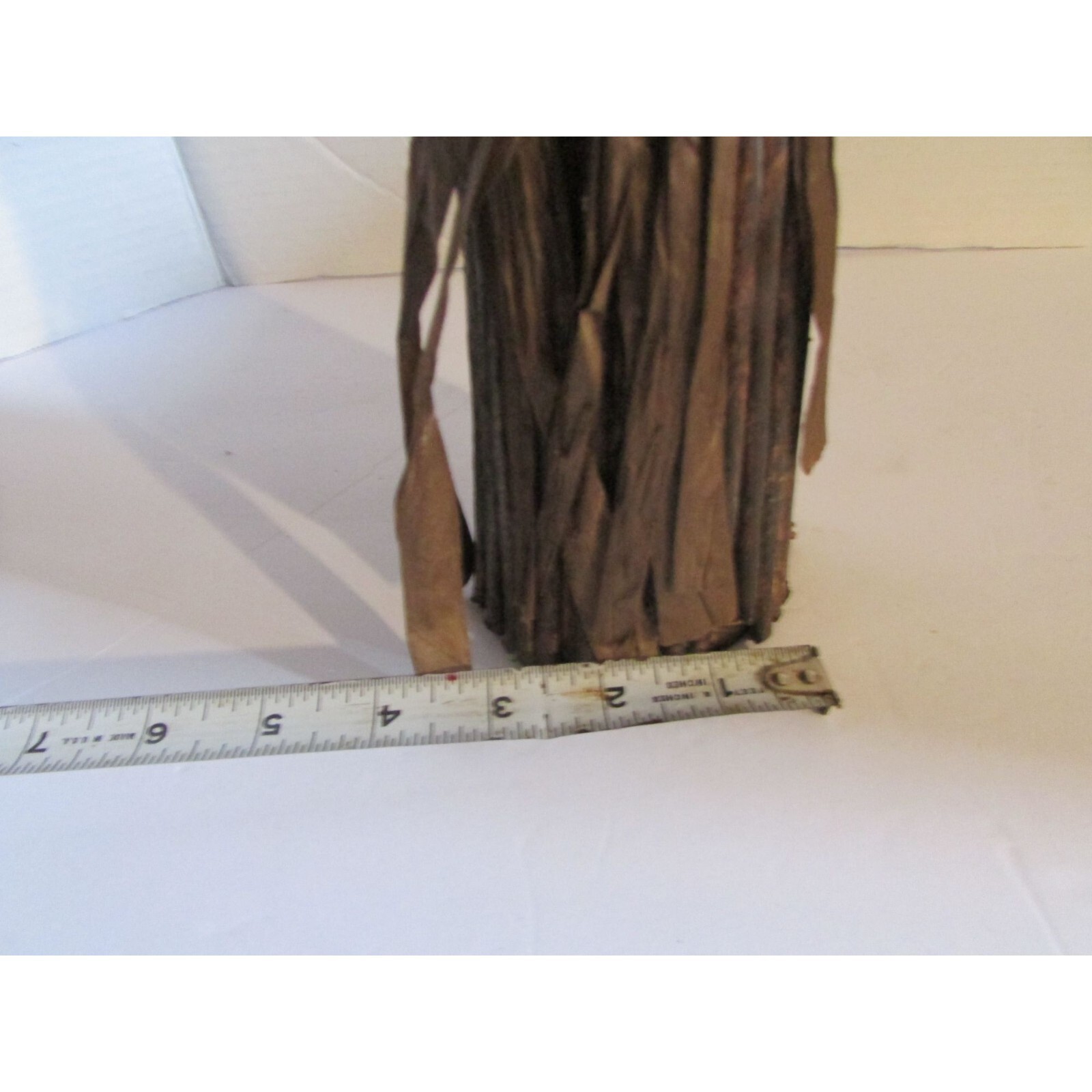 Rustic Dried Floral Bouquet Pin Cone Center Piece Decorative Accent Wrapped Vase