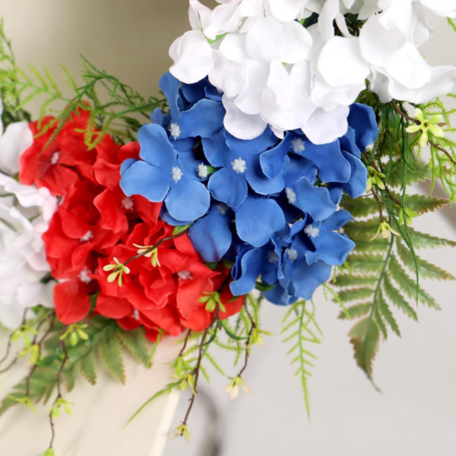 American Wreath Flower Garland Independence Day Wall Front Door Hanging