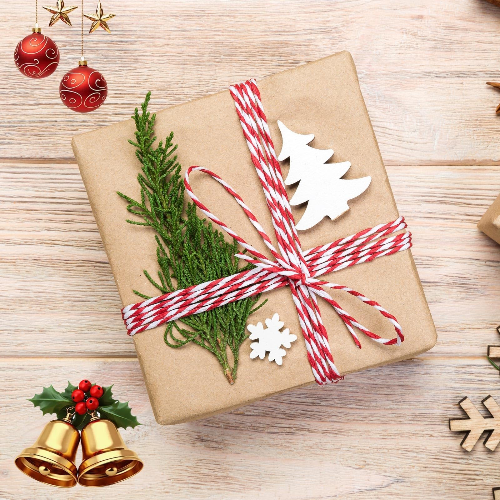 Real Pressed Pine Leaves Branches for Christmas Crafts, Natural Dried Botanic…