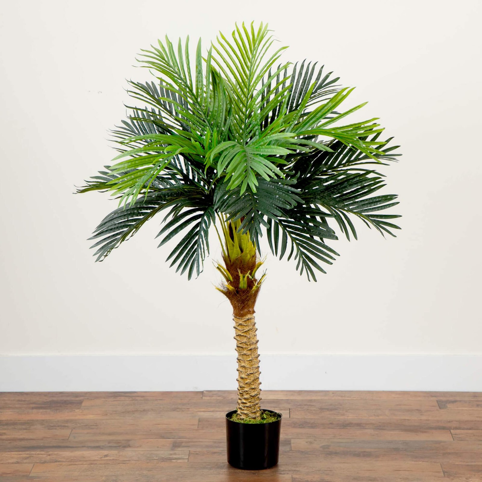 Nearly Natural 58″ Robellini Palm Artificial Tree in Green
