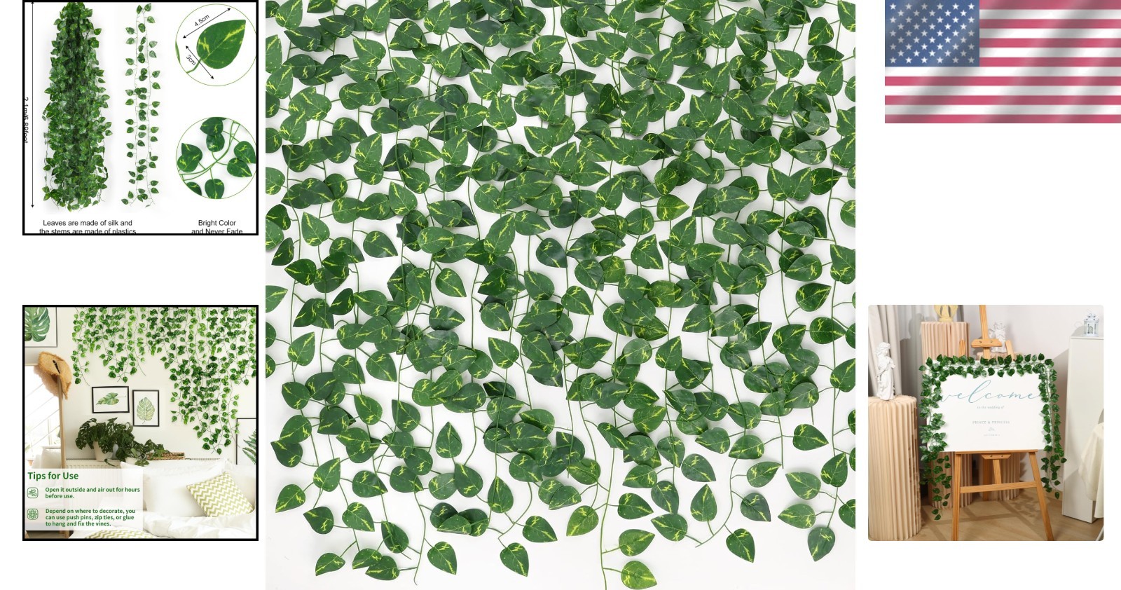 Versatile 10 Pcs Artificial Ivy Vines – 66 Feet Silk Garland for Home & Events