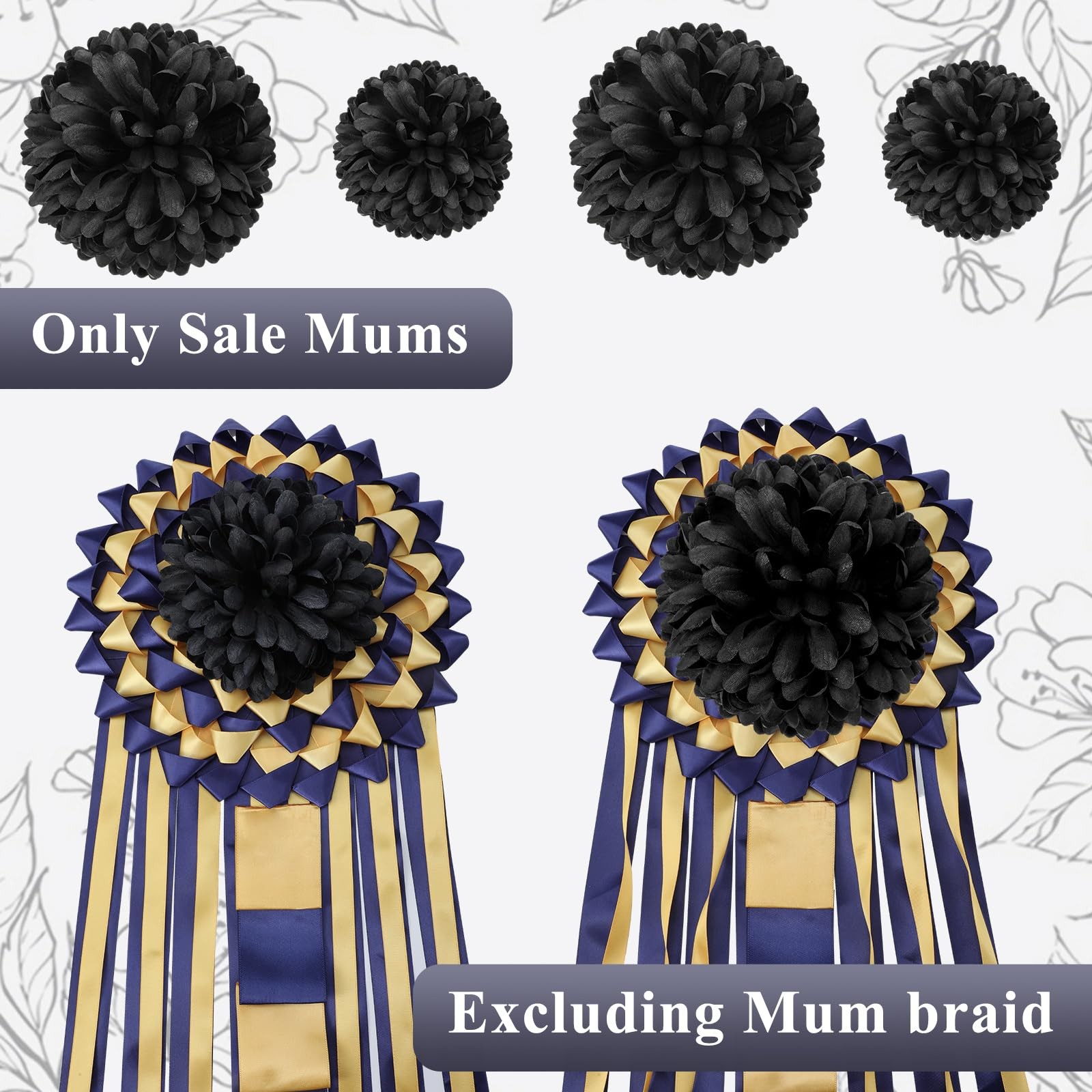28 Pcs Homecoming Mum Flower Decoration 6.5/4.5 Inches Artificial Fake Silk C…
