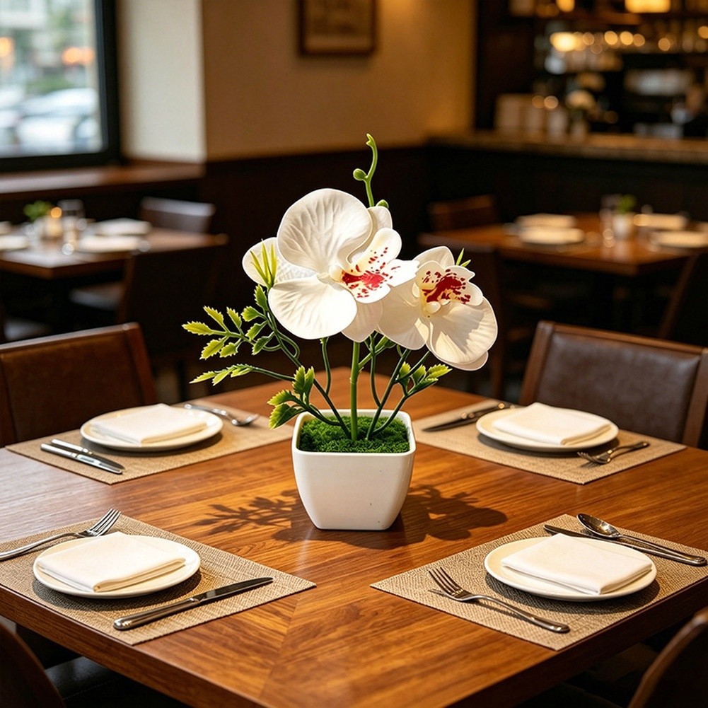 Artificial Phalaenopsis Orchid for Home Decor Wedding Table Centerpiece