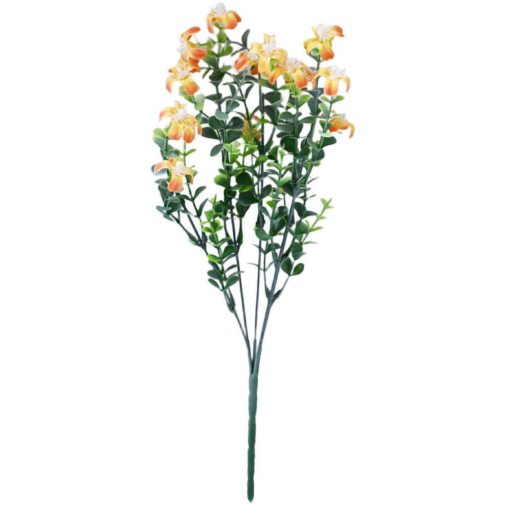 Fake Baby’s Breath Flower Bouquet in Pot Realistic Design for Indoor Decoration