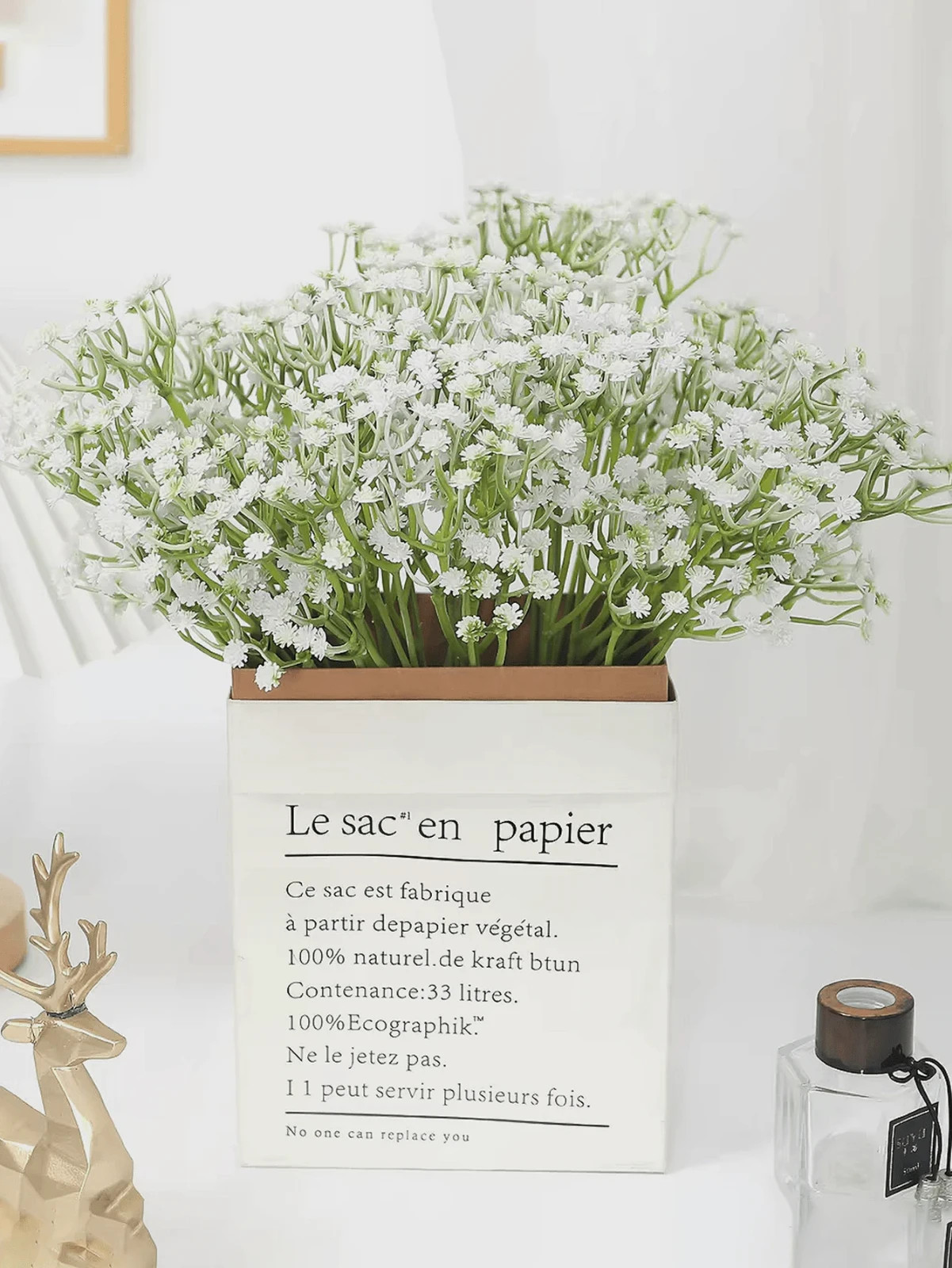 5/10/20/30/40Pcs Artificial Baby’s Breath .Ideal For Wedding,Decore,Home,Room Uk
