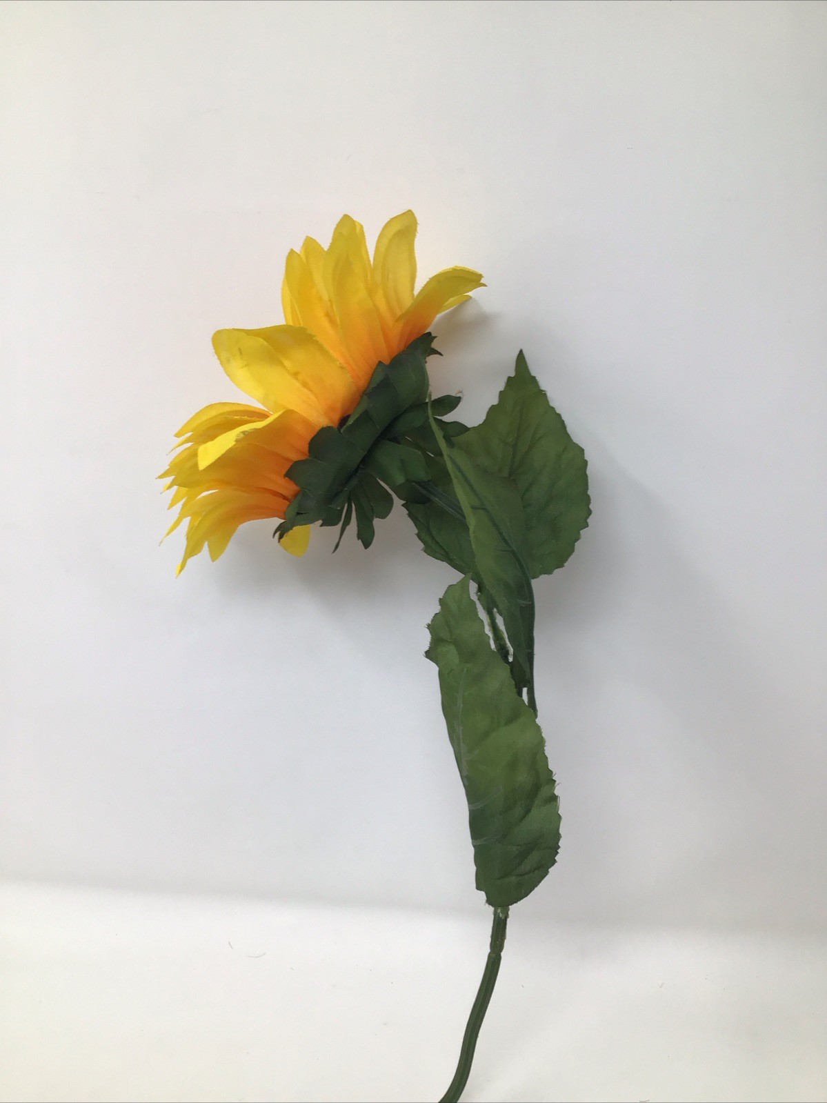 Sunflower Floral Pick Large 26” Pick 6” Bloom Artificial Silk Single Floral Pick
