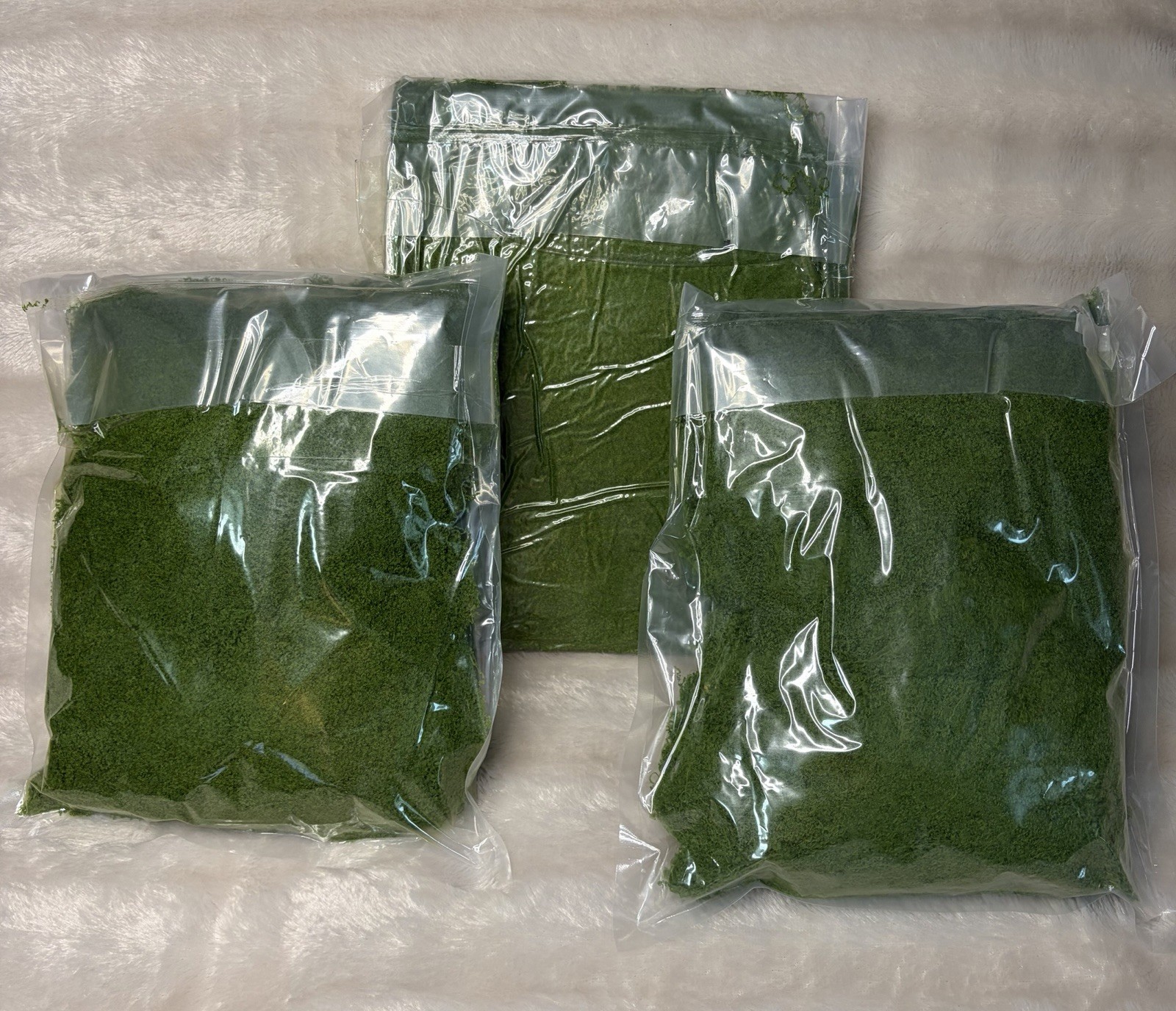 Fake Green Moss For Potted Plants and Indoor Crafts 8 X 10 Size Bags Set Of 3