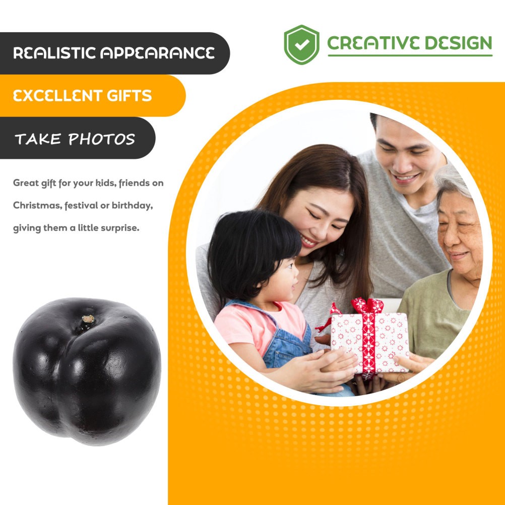 8pcs Fake Plum Photography Props Artificial Plum Lifelike Fruit Decorations