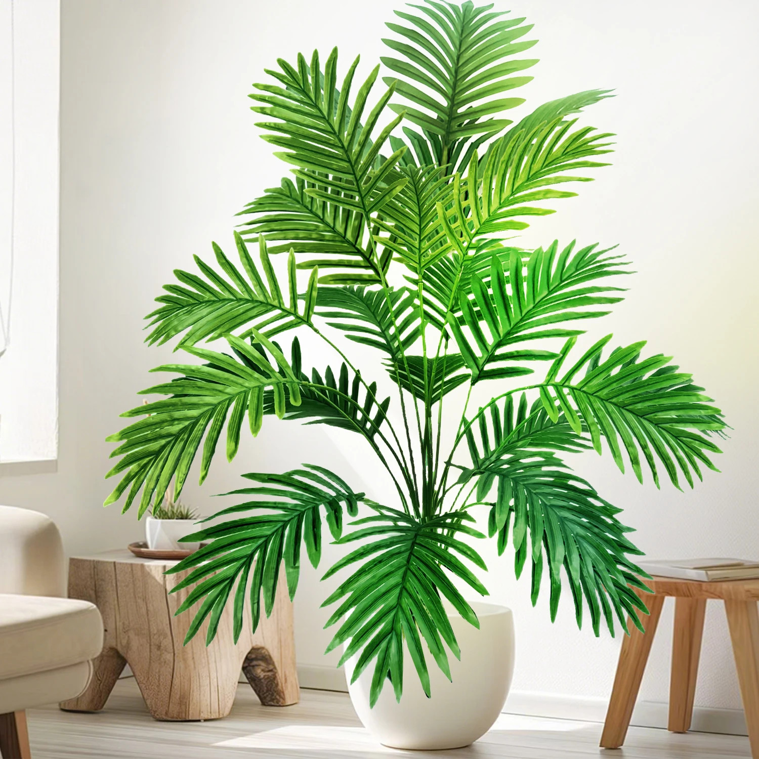 53-123cm Artificial Palm Tree Tropical Green Fake Plant Home Garden Decor