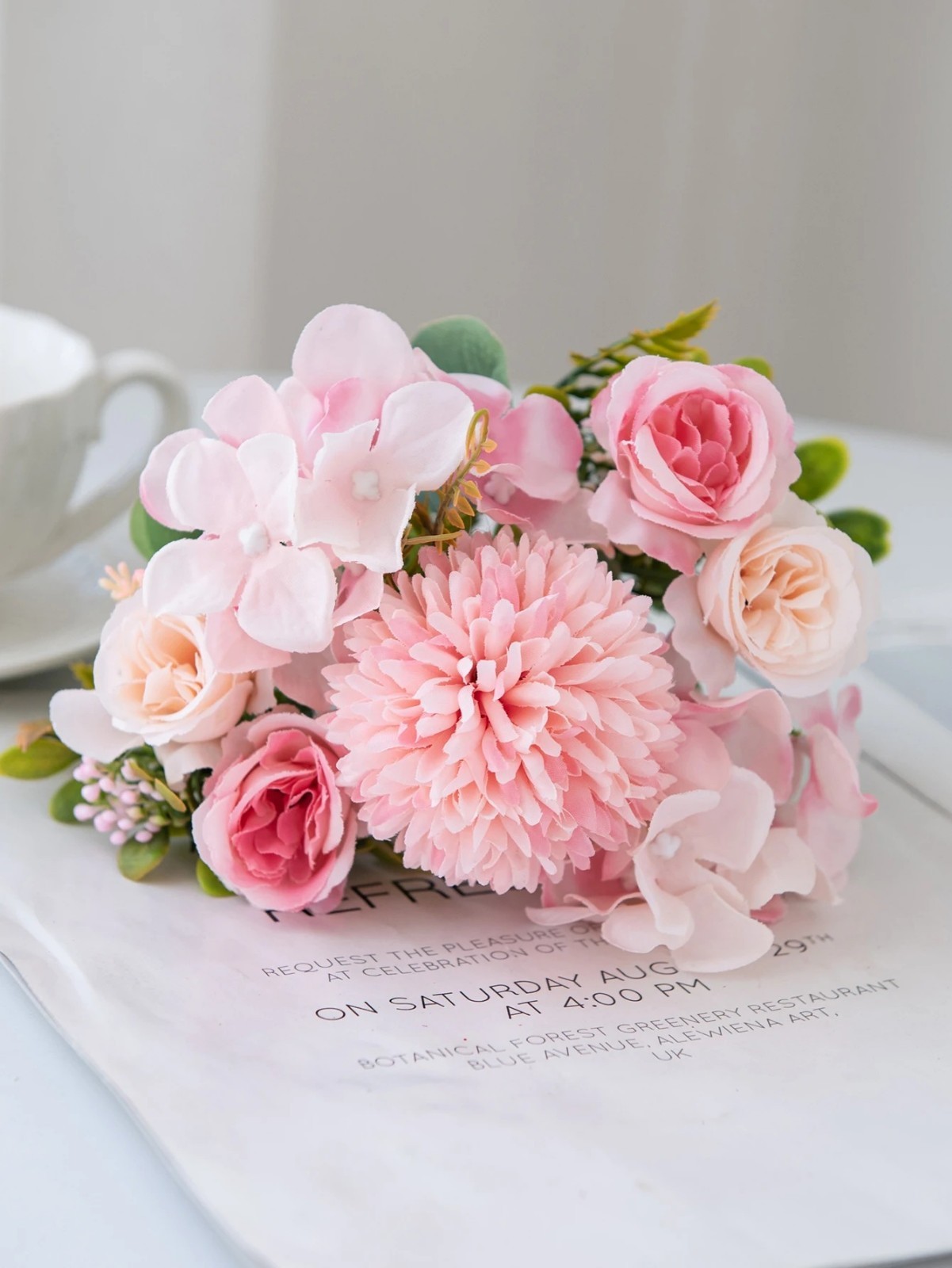 Artificial Rose Bouquet Silk Flowers Wedding Bridal Home Garden Decor Fake