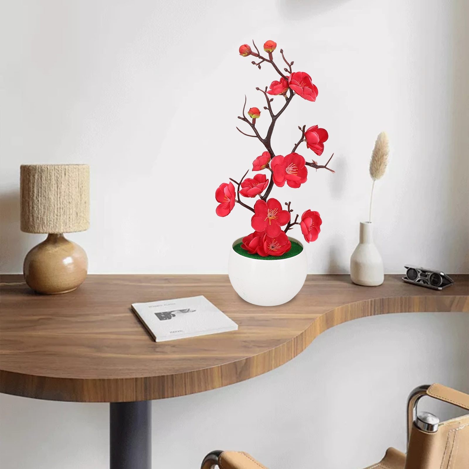 Artificial Potted Flower Flower Fake False Garden In Pot Indoor Outdoor