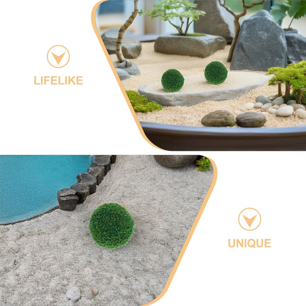 10Pcs Reusable Miniature Faux Topiary Balls Green Decorative Garden Spheres