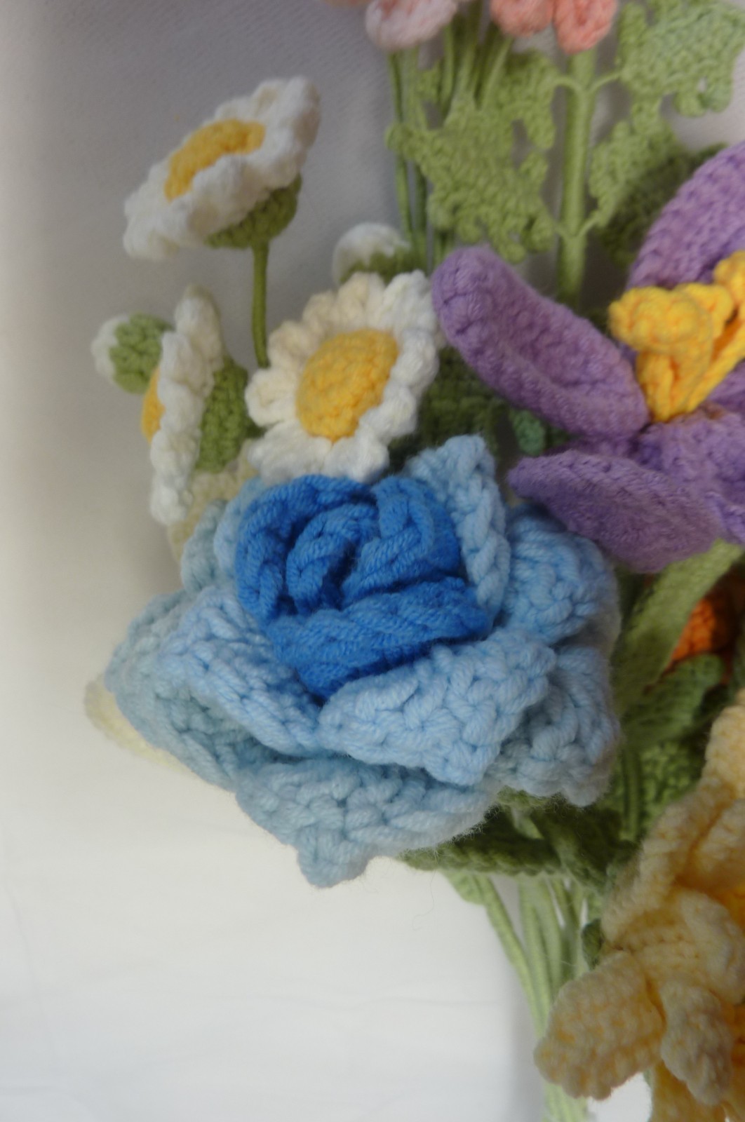Bouquet “Mixed Flowers” – Handmade Cotton and Cotton-Blend Crochet Flowers