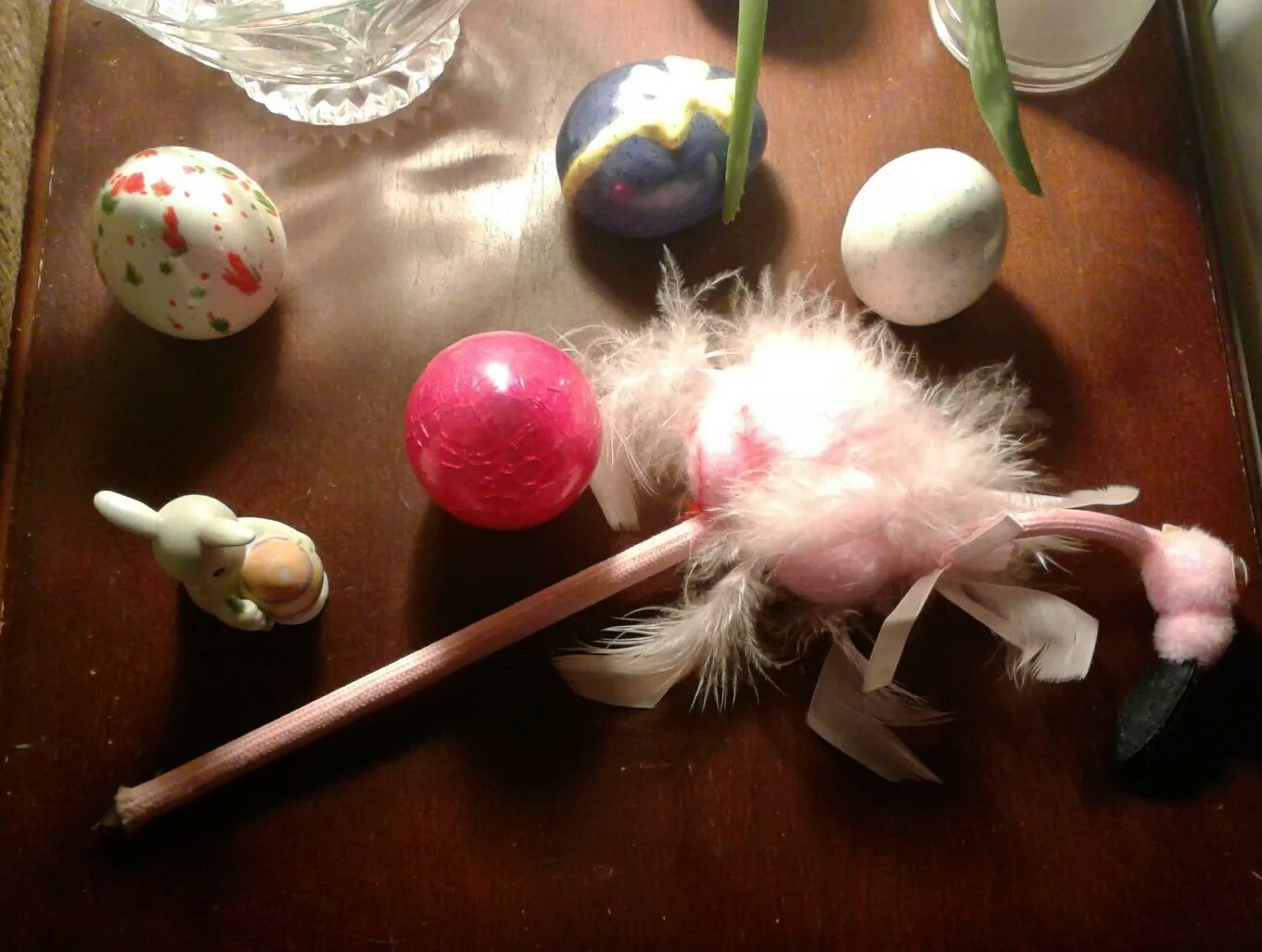 Vase Stake Flamingo Pink Floral Pen Wedding Flower Stick Girls WOMENS CRAFTS