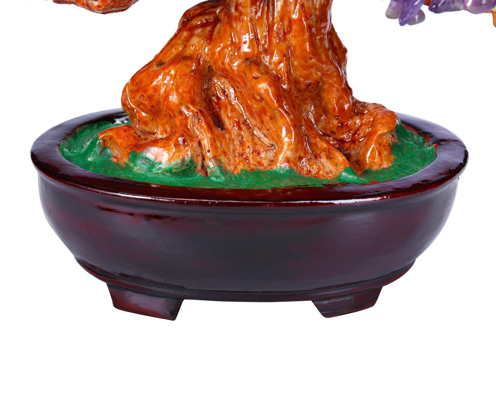 7 Chakra Healing Crystal Tree 10 Inch Stone Bonsai Tree Feng Shui Good Luck W…
