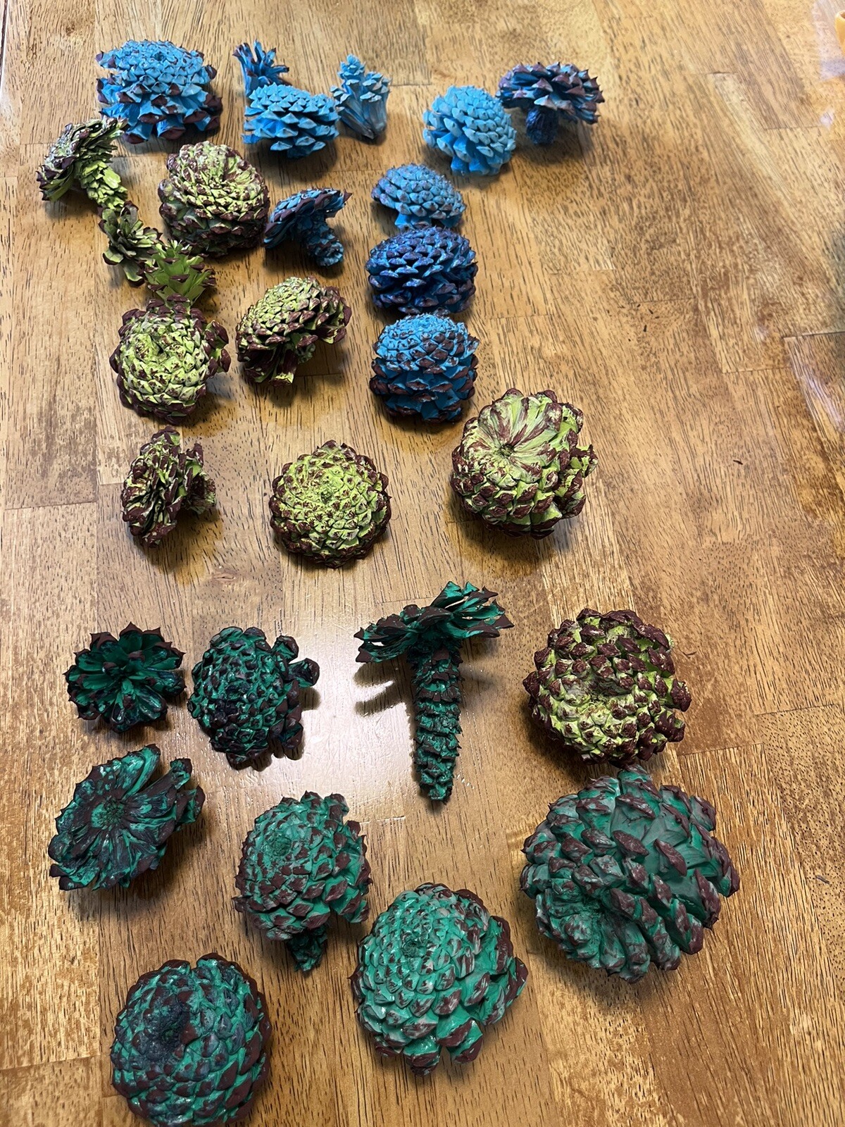 1 Dozen Pine Cone Flowers/Pine Cone Succulent-Hand Cut/Rustic