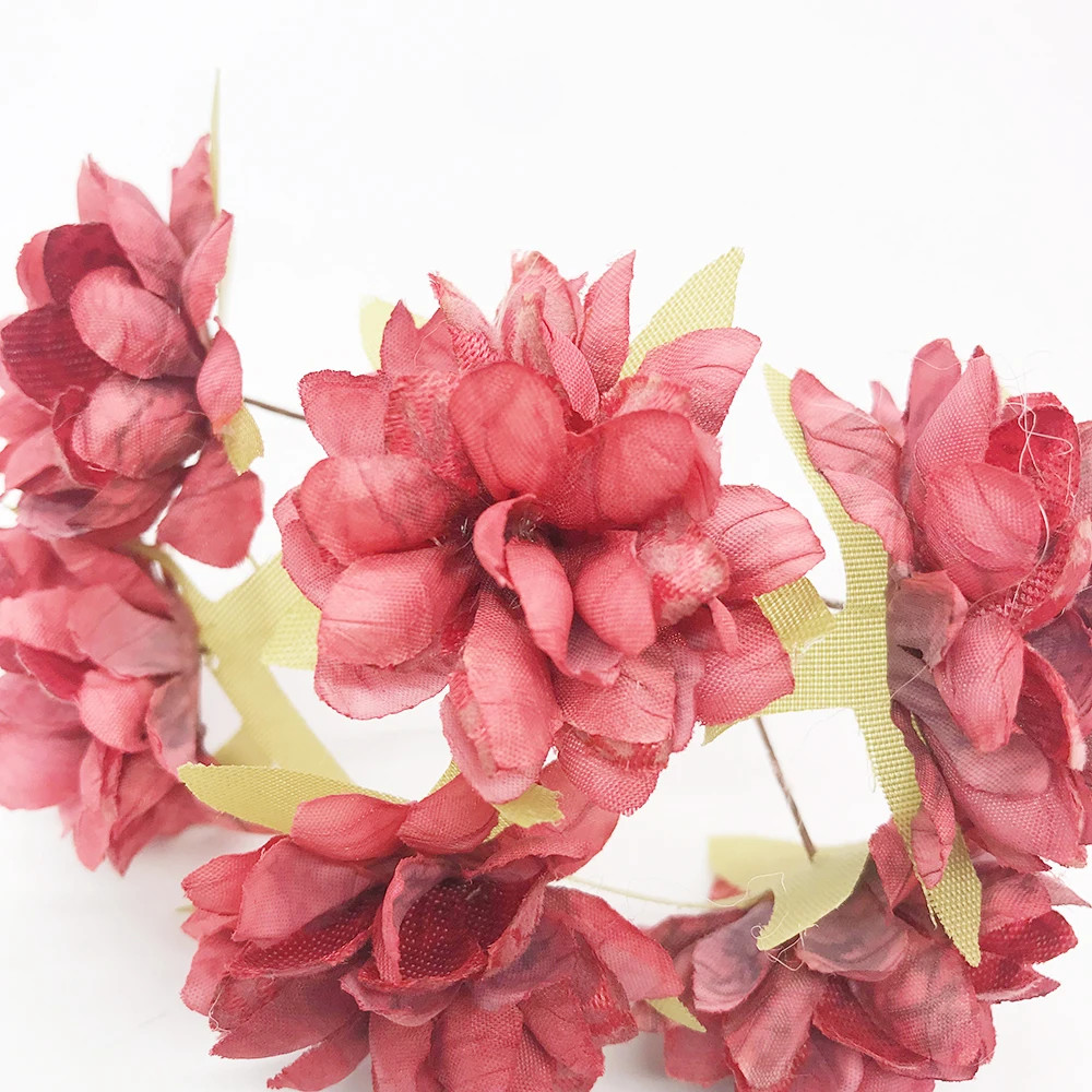 Artificial Flower Silk Peony Home Christmas Handmade Decorative Flower Wall Garl