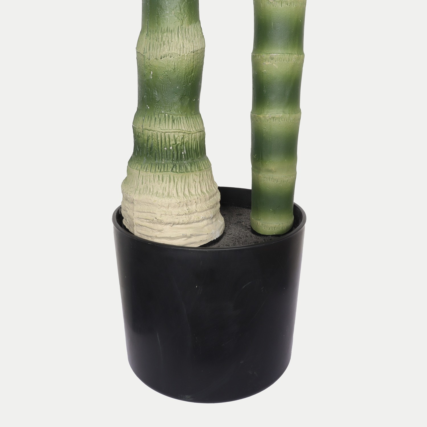 5/6FT Artificial Golden Cane Palm Tree with PE Leaves and Flexible Branches Tree