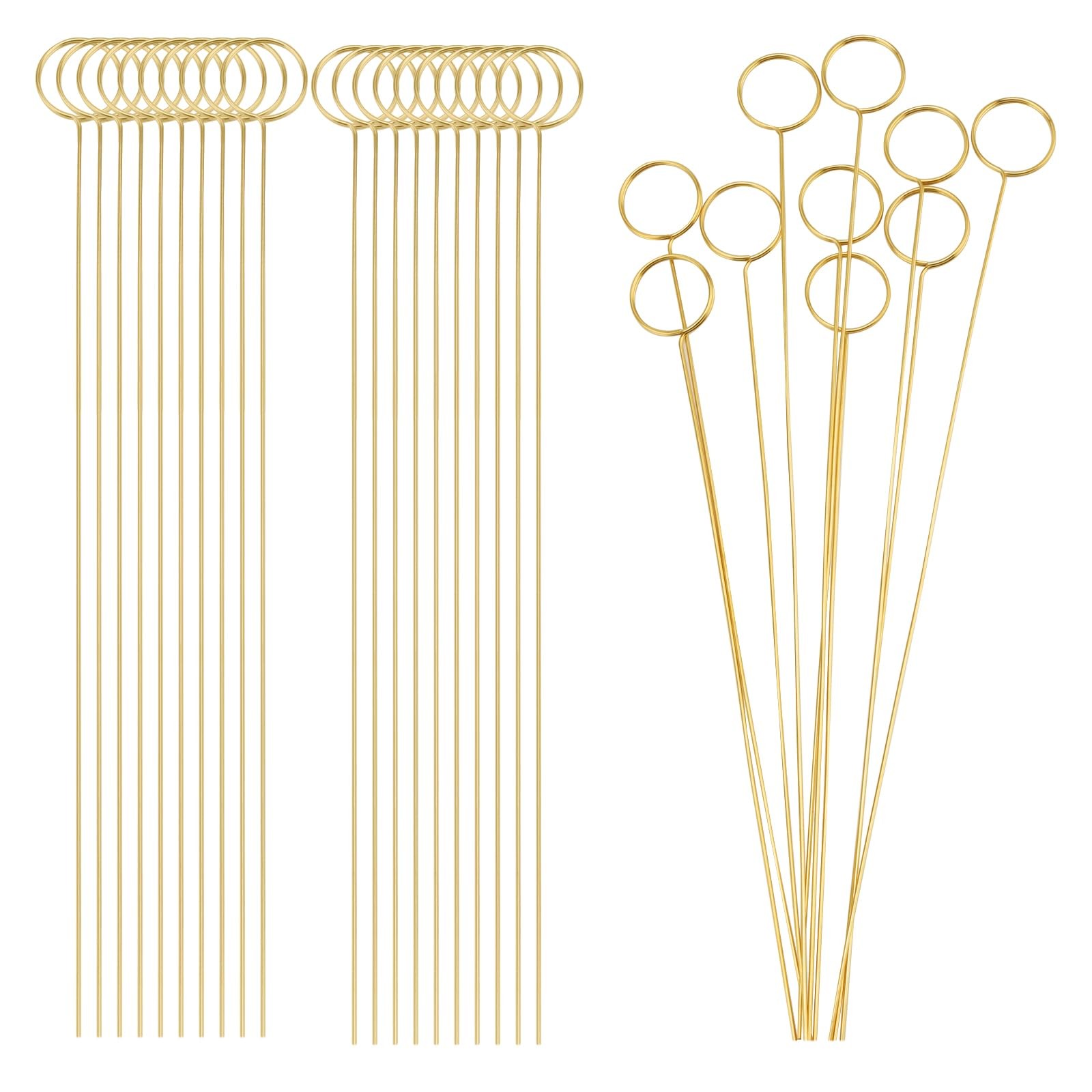 150 Pieces 13 Inch Metal Wire Floral Picks, 34 x 3cm Wire Place Card Holder, …