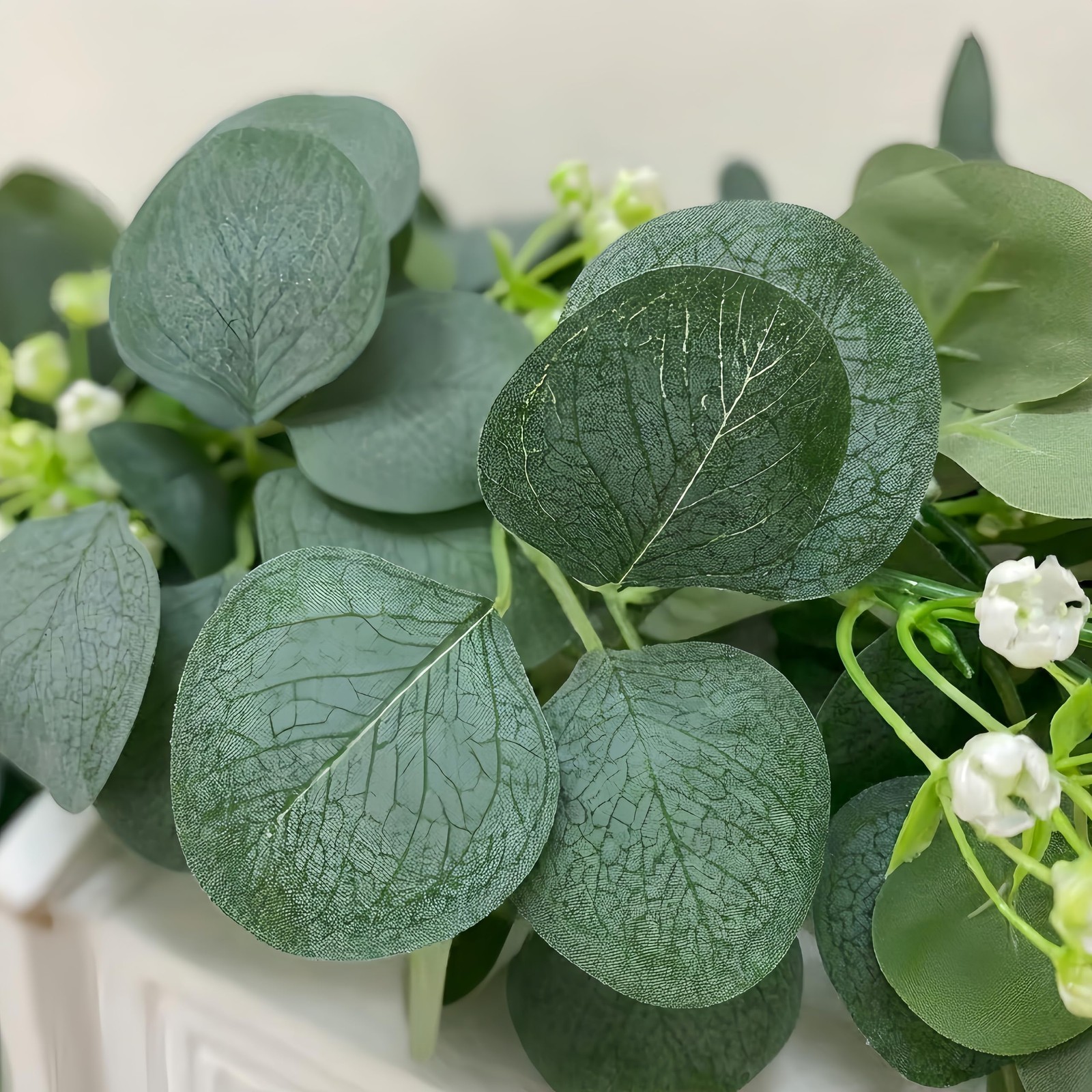 Artificial Eucalyptus Garland 8 Pack, Faux Eucalyptus Greenery Garland 6 ft, …