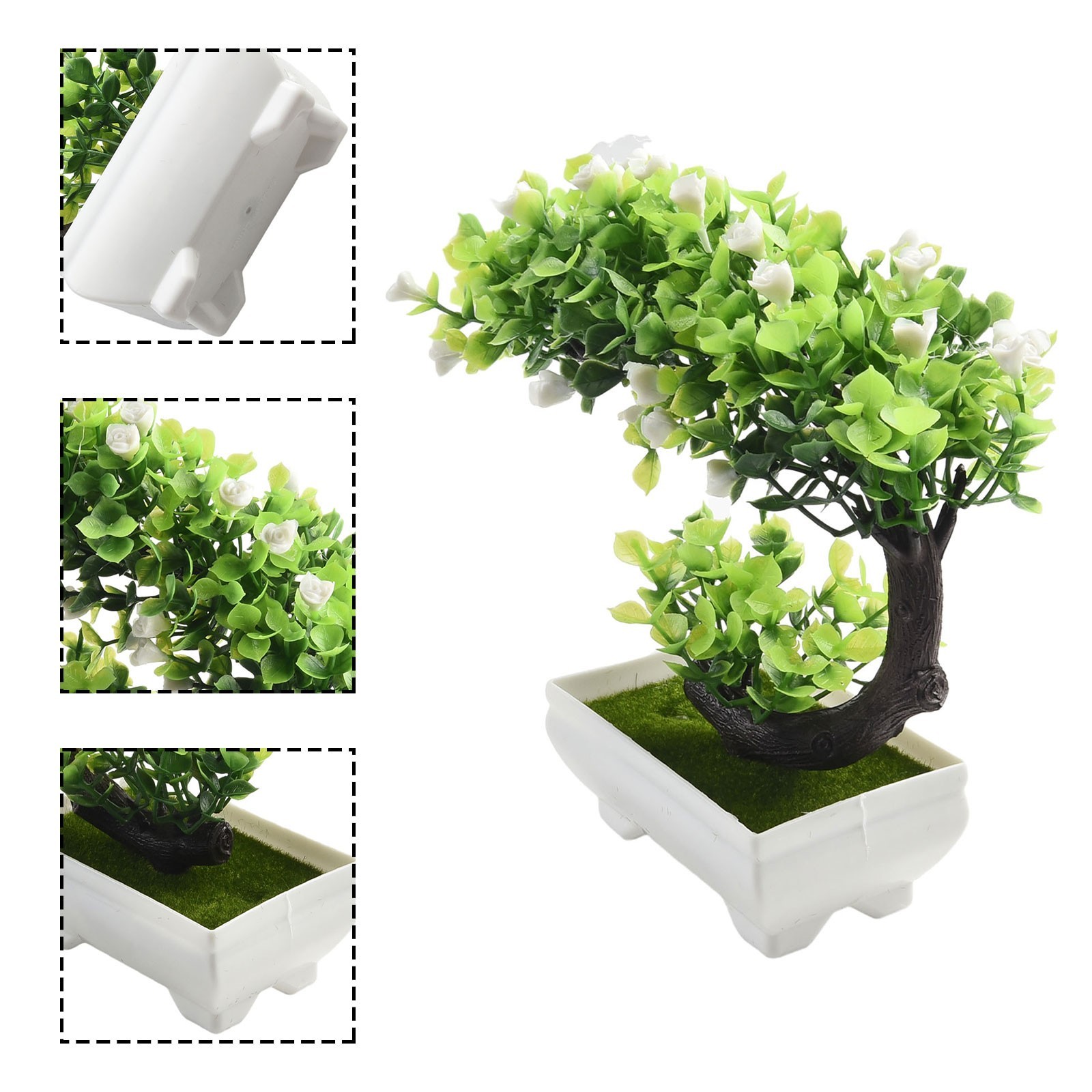 Fake Artificial Pot Plant Bonsai Potted Flowers Home Office Garden Display Decor