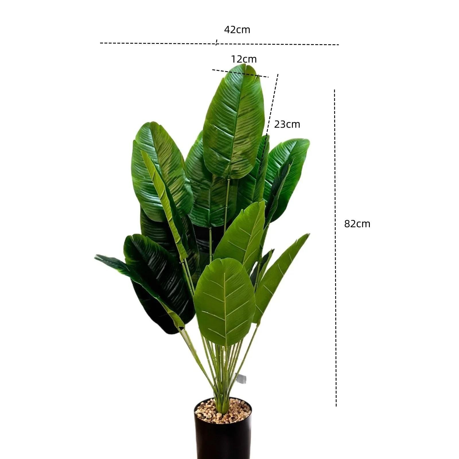 Large Artificial Palm Tree 18 Leaves Fake Banana Plant Home Garden Decor