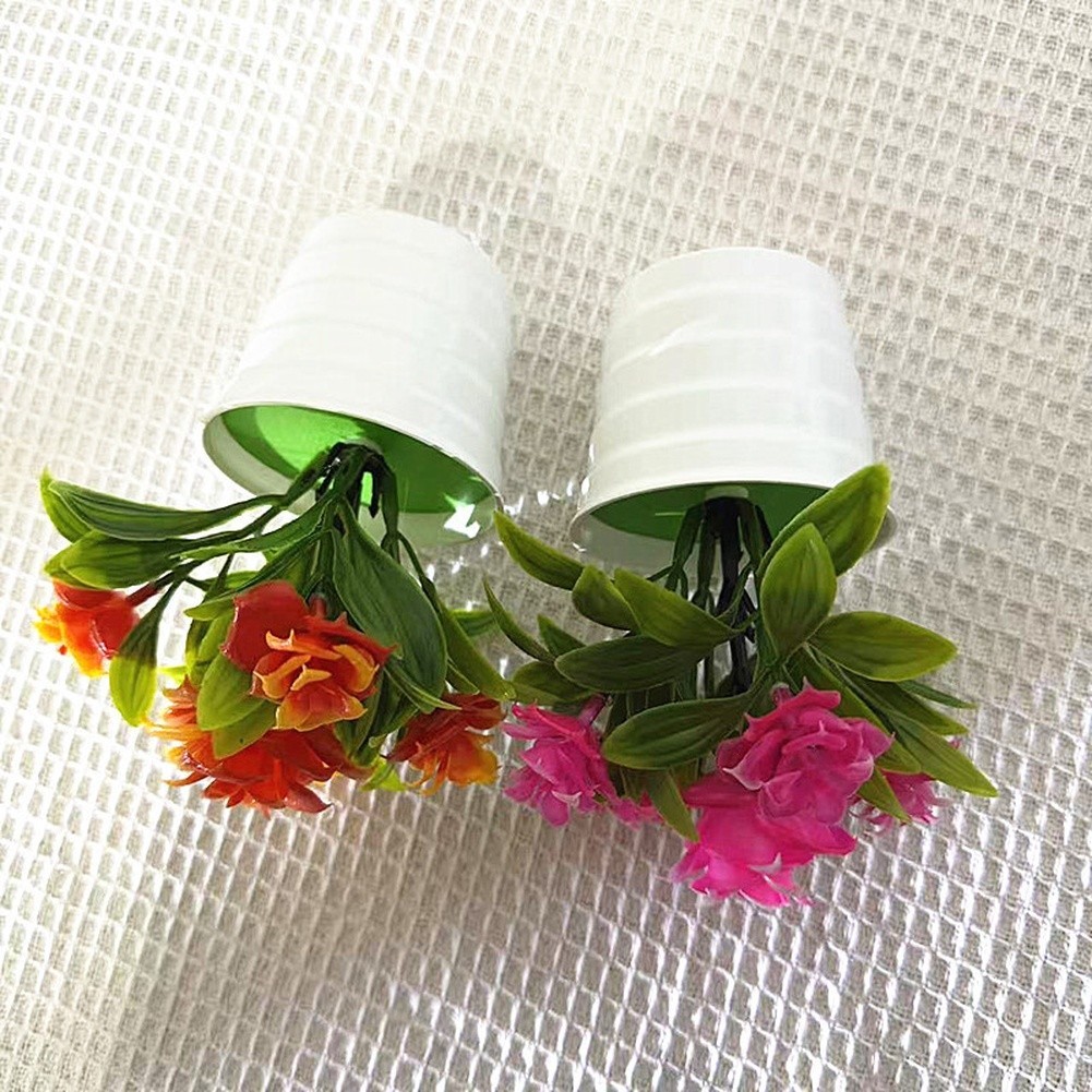 Compact Artificial Roses 14cm Tall with 12cm Width for Small Space Decor Needs