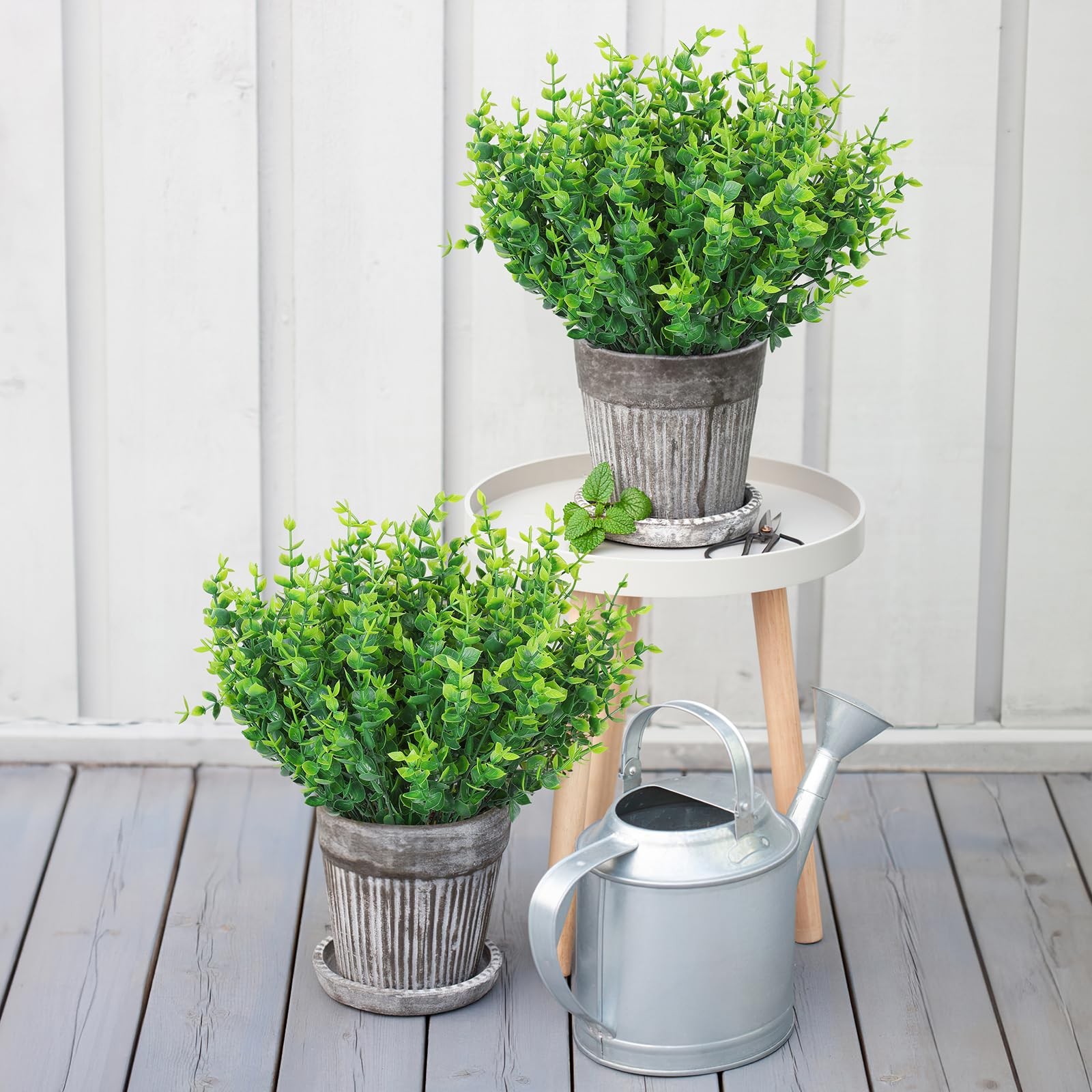AGIRL 24 Bundles Fake Plants Greenery Stems,Artificial for Outdoor,No Fade Faux
