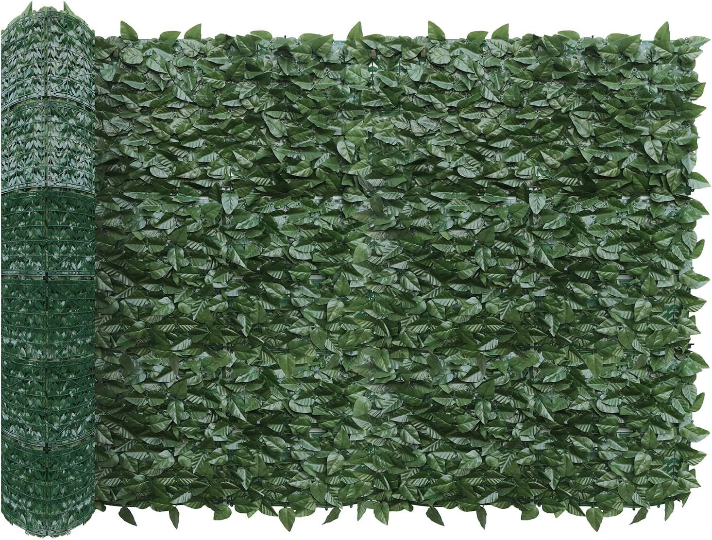 39″ 58″ Artificial Faux Ivy Laurel Leaf Fence Privacy Screen Wall Plant Decor