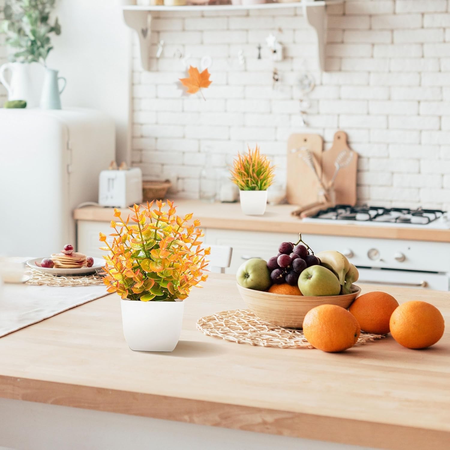 Versatile Artificial Potted Fall Plants – Ideal for Home and Office Spaces
