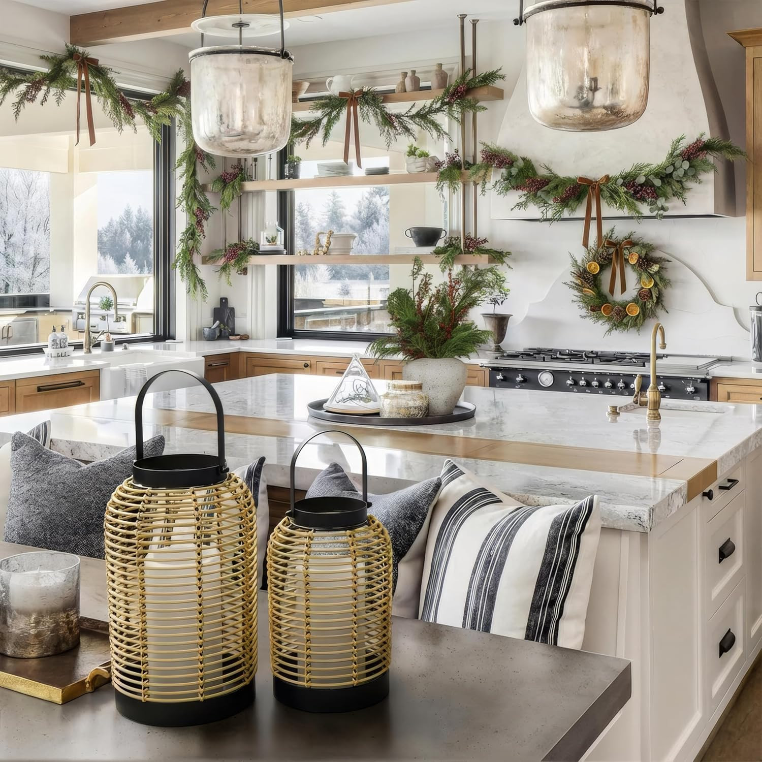 Natural Rattan Boho Lanterns – Handcrafted Chic Decor to Enhance Your Home