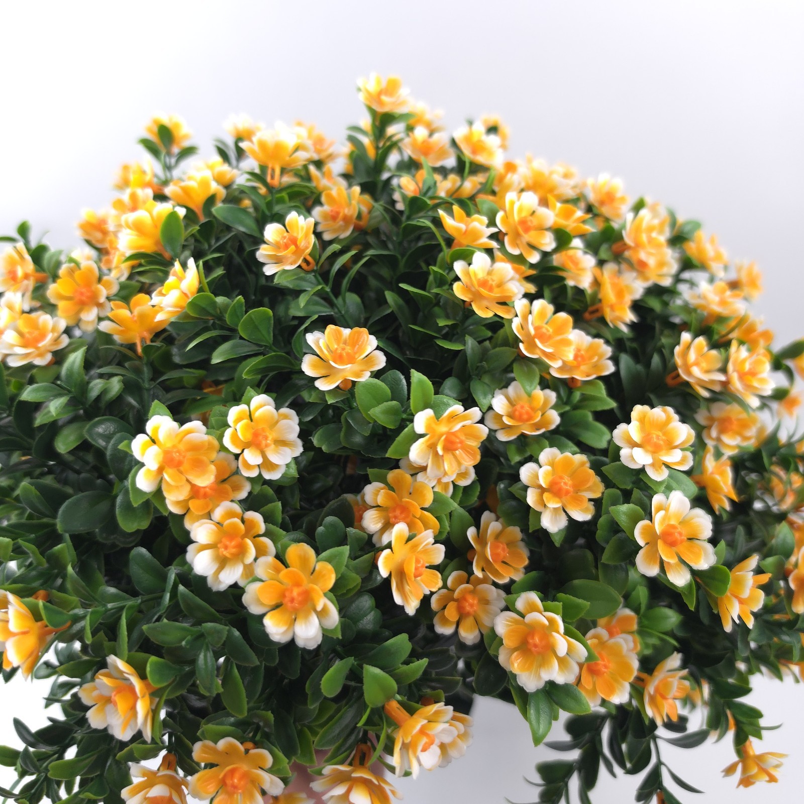 Wicker Park 20″ Oversized Faux Wildflower Urn Filler Orange