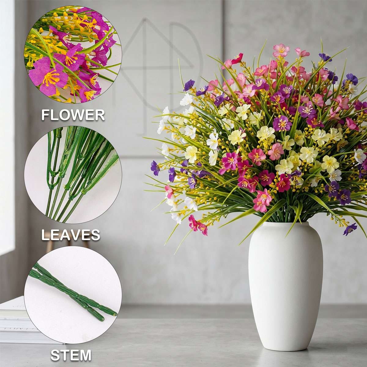 2-10 Artificial Flowers Fake Outdoor UV Resistant Boxwood Plants Shrubs Decor US