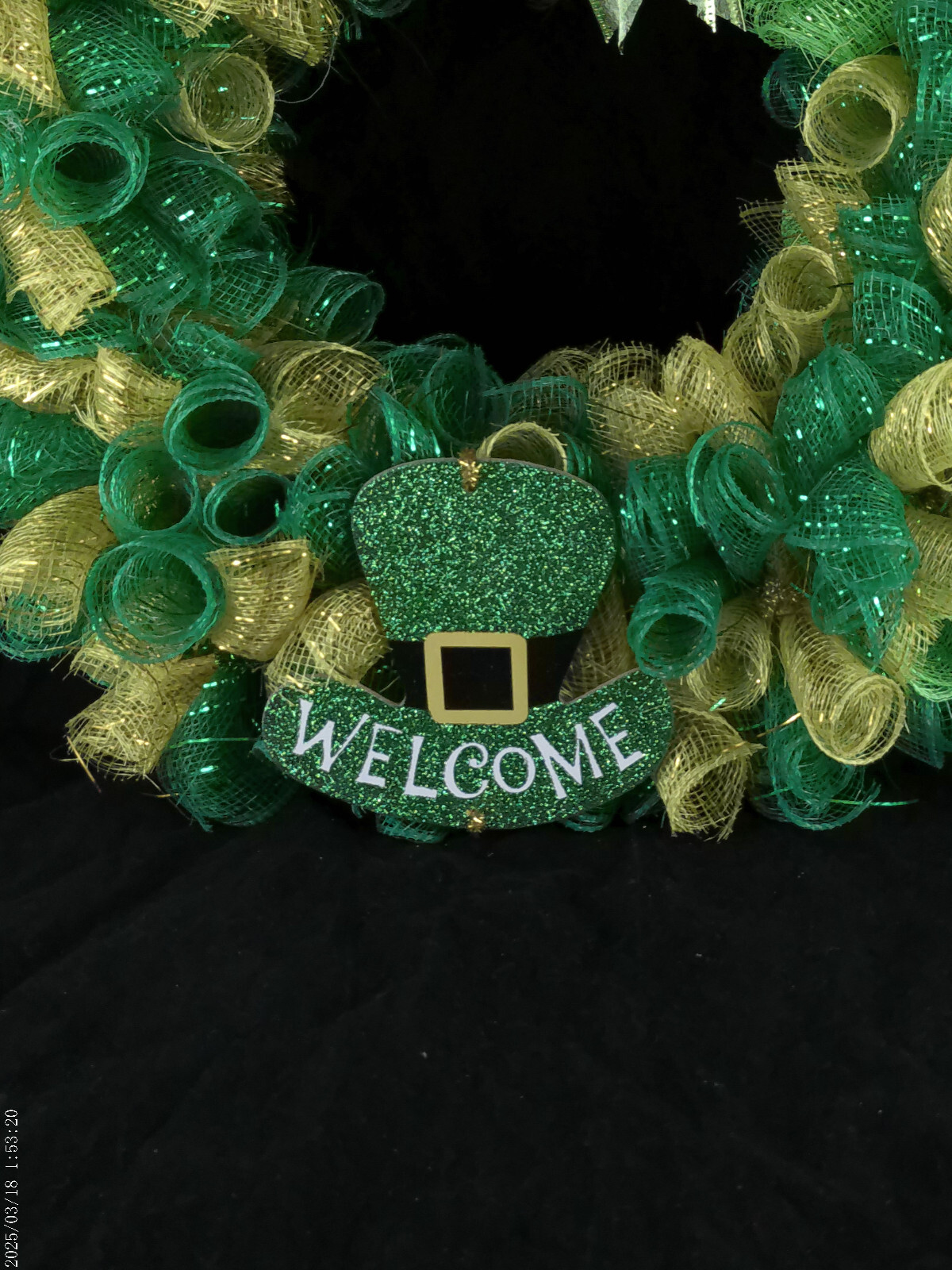 Curly Deco Mesh St. Patrick’s Day Wreath