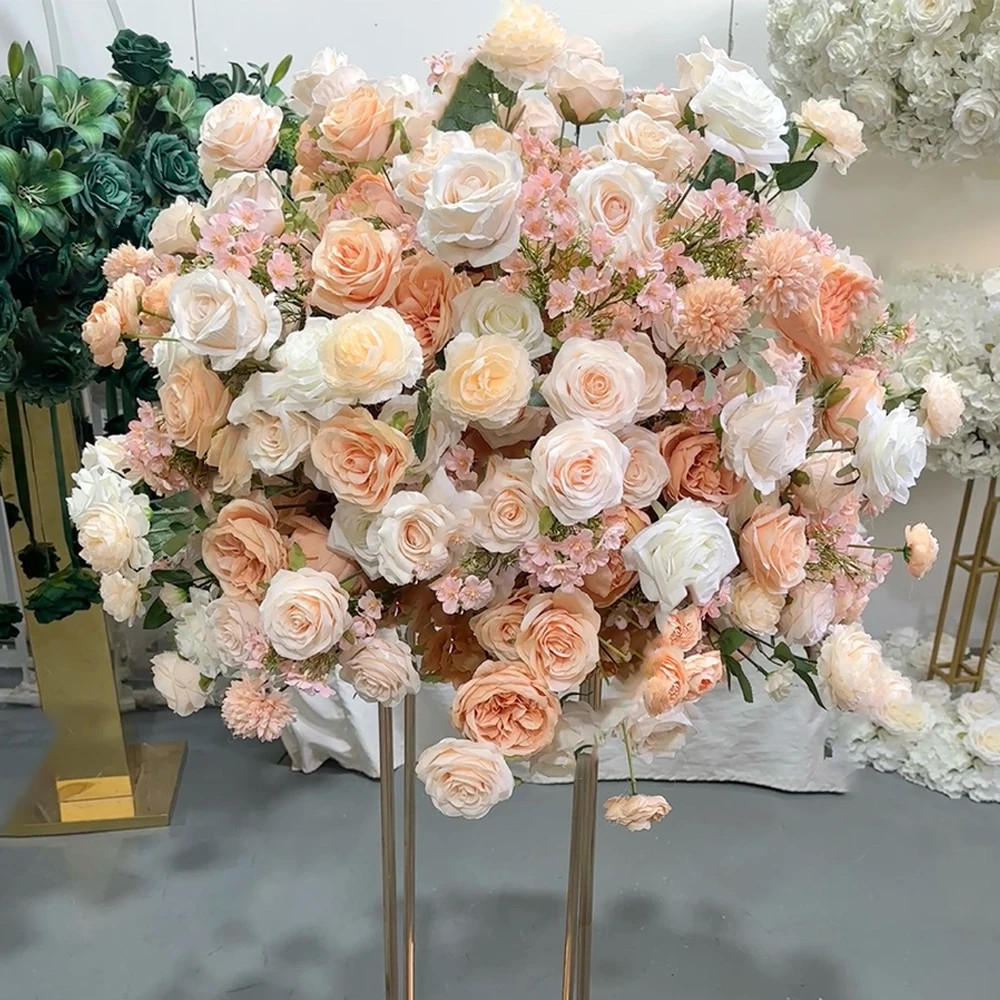 80/70/60/50/30Cm Artificial Pink Large Flower Ball, Table Centerpiece for Weddin