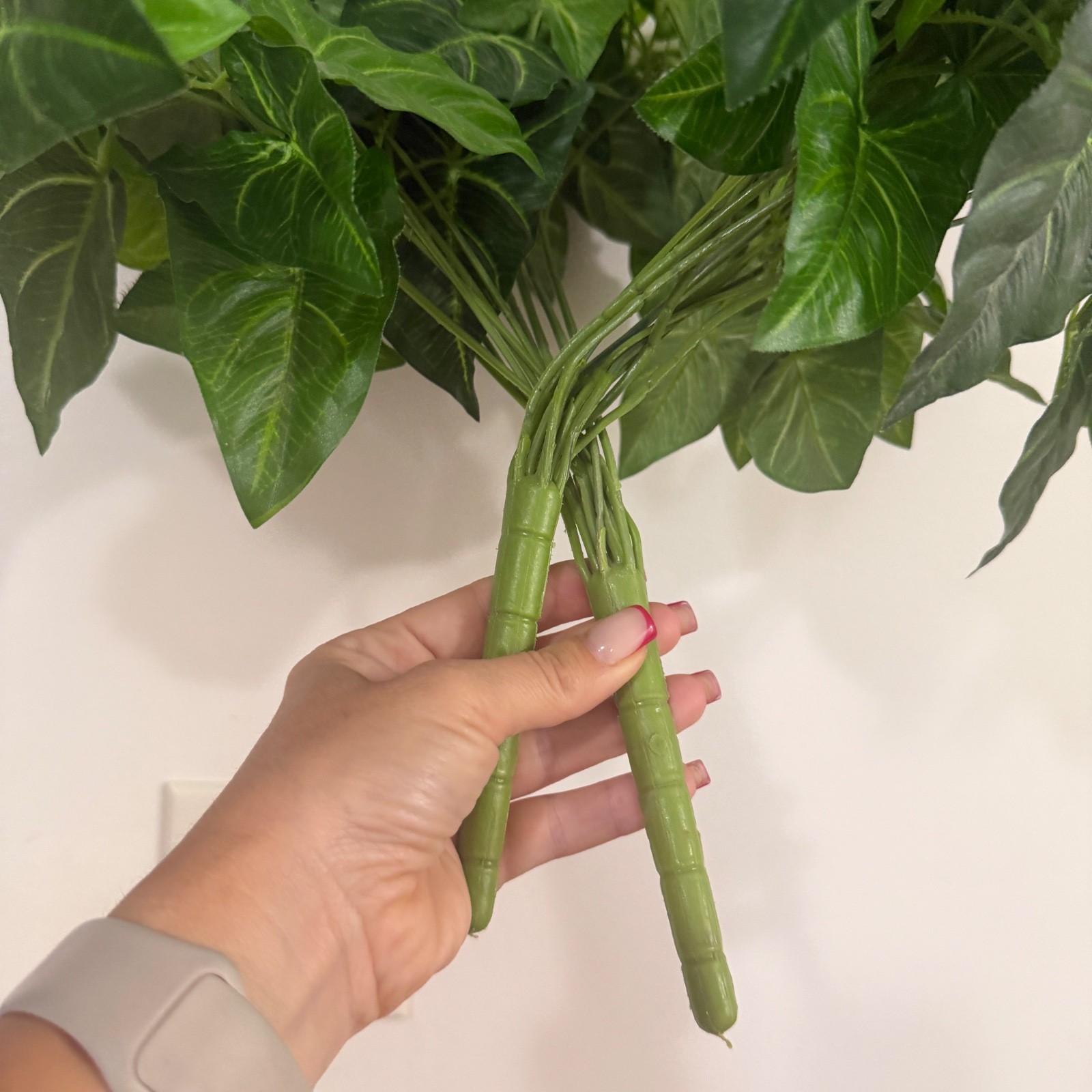 Artificial Syngonium Plant Bundle Faux Arrowhead Bush Green Home Office Decor 32