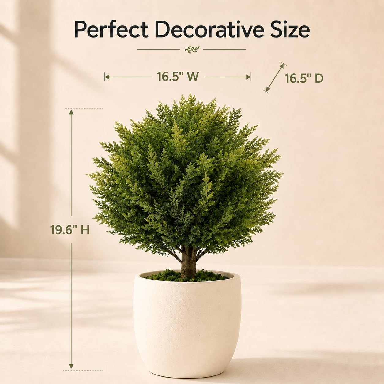 Artificial Outdoor Plants Topiary Cedar Trees 2 Pack Faux Trees Potted Bushes…