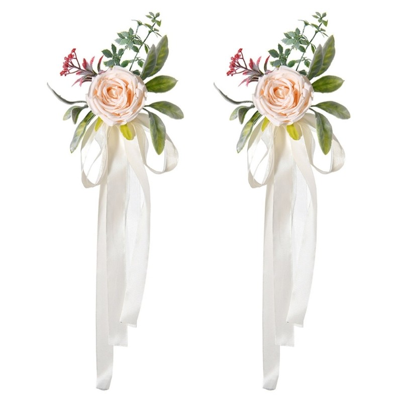 Luxurious Banquet Chair Back Decoration For Wedding Ceremony Holiday Decors 2pcs