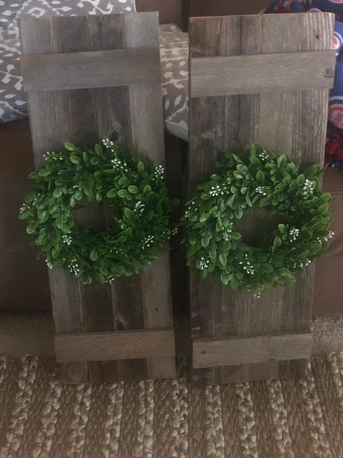 Vibrant 11-Inch Green Wreath with Rustic Bow – Perfect for All Occasions